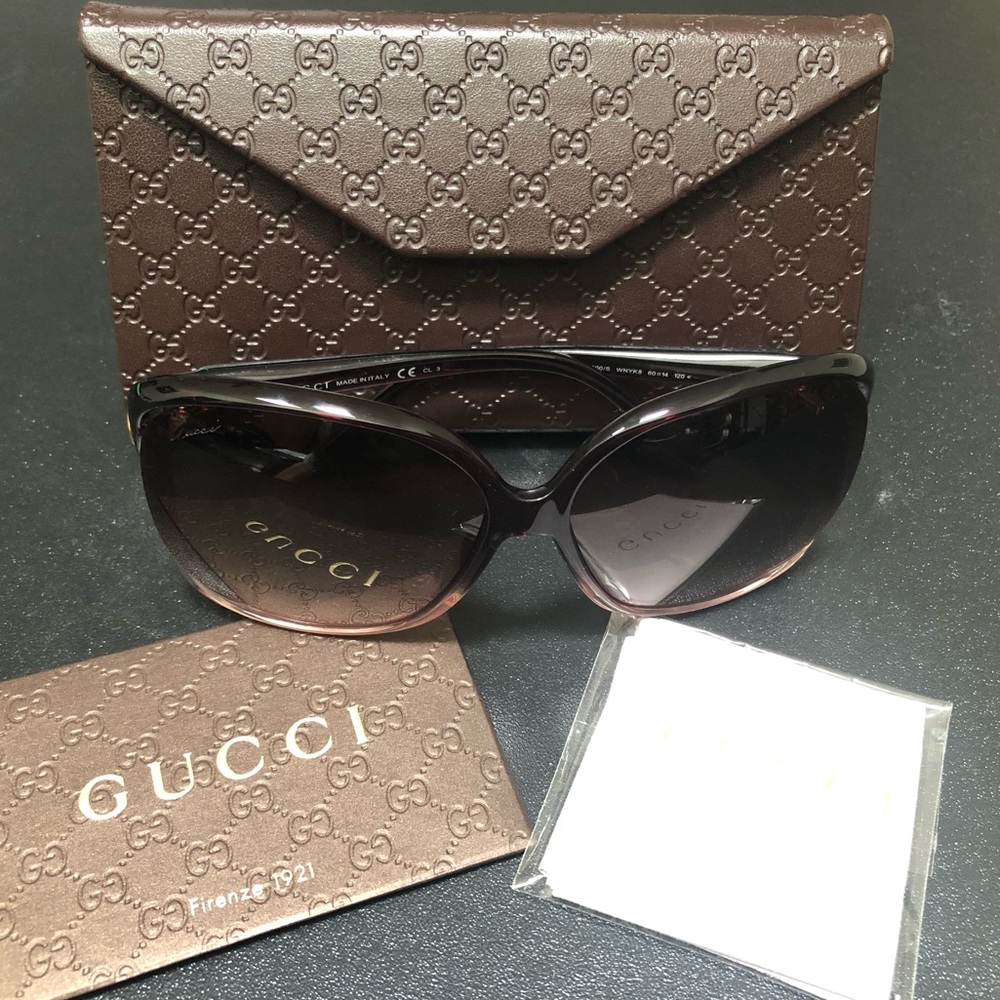 100% Authentic Gucci Purple Ombré Sunglasses